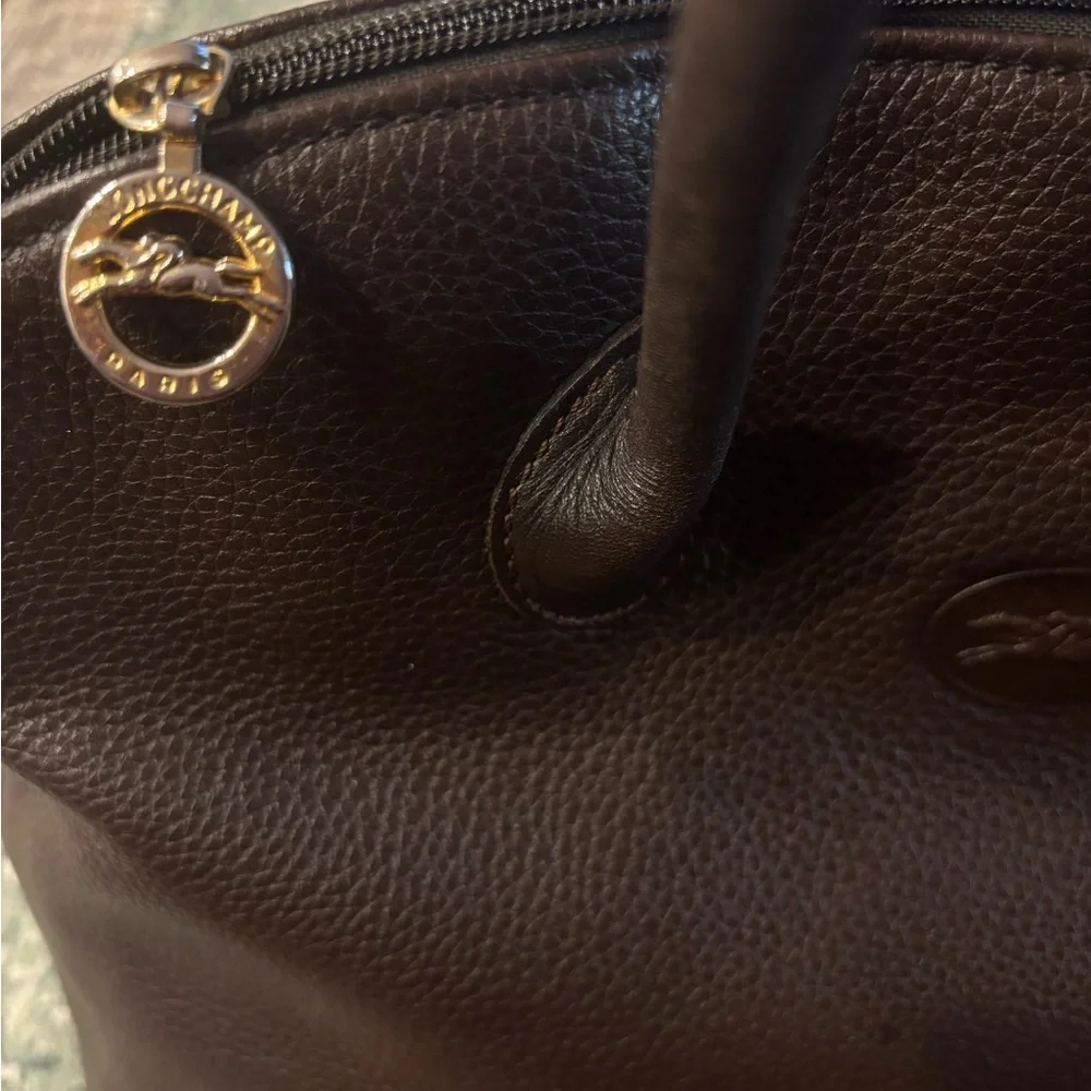 🤎 Vintage 🤎 Longchamp Leather Satchel - Picture 5 of 11